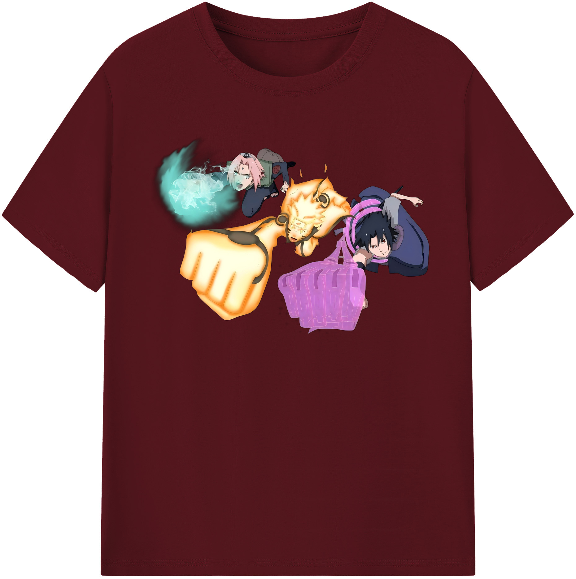（画像用） NARUTO -ナルト- うずまき ナルト Uzumaki Naruto 綿100％半袖Tシャツ（フロントプリント）